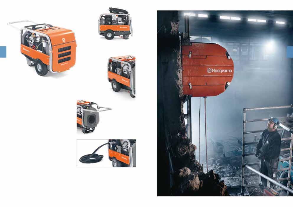 Husqvarna PP 418. Com elevada capacidade e controlo exacto do caudal, o PP 418 optimiza o rendimento do seu equipamento hidráulico.