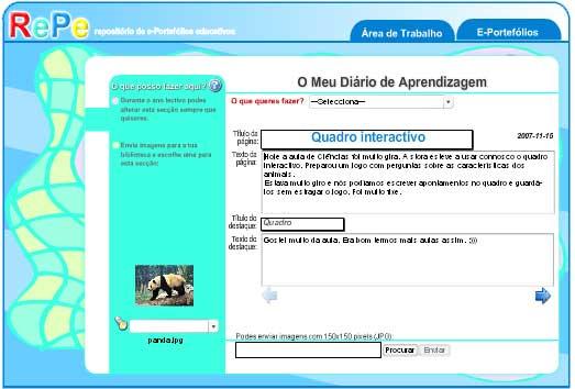 Para alterares o texto de um Objectivo: - selecciona o objectivo a alterar no menu «Os teus Objectivos»; - altera o texto; - clica no botão Alterar Objectivo.