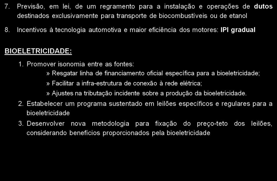 ampliem a participação do etanol na