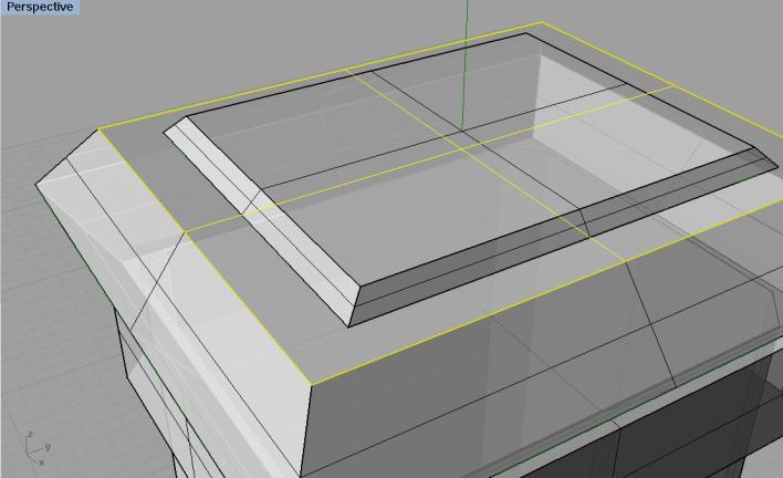 9) Agora ligue esses novos retângulos com Polyline e em seguida use sweep 2 rails para