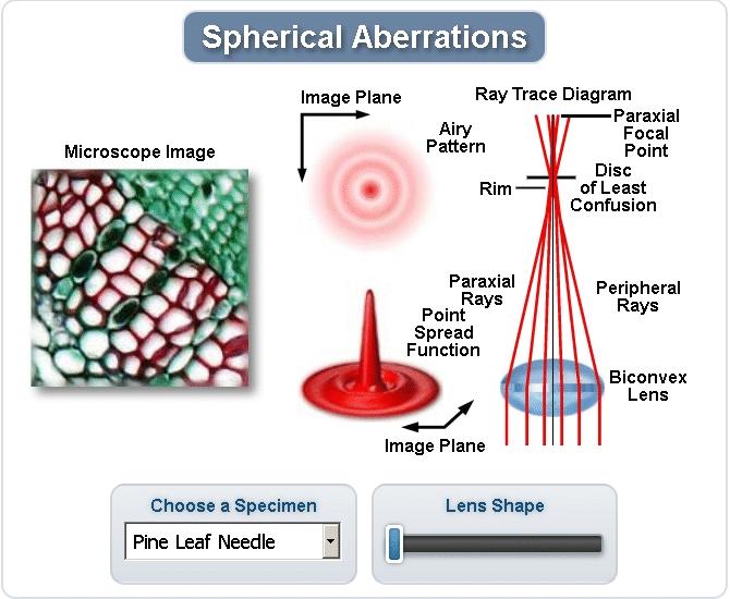 Aberração esférica http://micro.magnet.fsu.