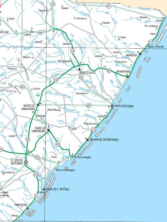 Figura : Mapa dos Municípios que compõem a Microrregião Litoral Norte