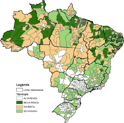A Política Nacional de Desenvolvimento Regional (PNDR) Das 557 microrregiões brasileiras,