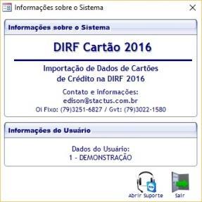 5.11 Grupo Suporte Neste grupo temos as opções Suporte e Manual do Usuário: 5.11.1 Suporte TeamViewer Clicando na opção Suporte será aberta a seguinte tela: Caso necessite de auxílio técnico ou