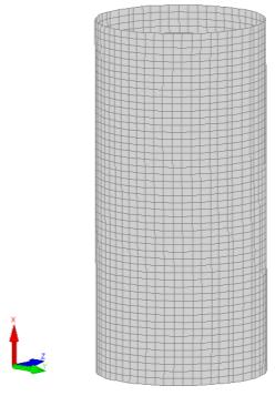 Os elementos dividemse em 100 ao longo do comprimento da coluna e dependendo do tipo na secção