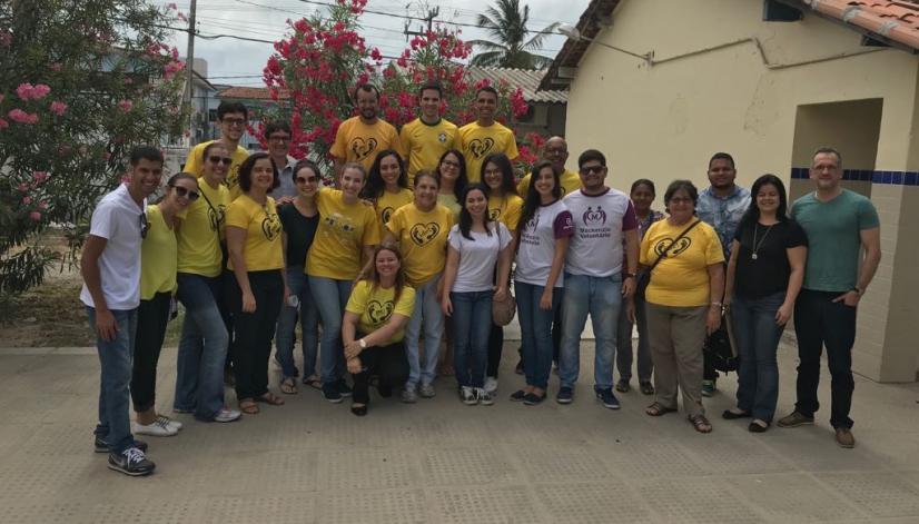 ESPAÇO MISSIONÁRIO Parte da equipe que colaborou no Impacto Social Sala de evangelização, nela as pessoas ouviam a Palavra antes de irem para os atendimentos IMPACTO SOCIAL EM ITAMARACÁ No último