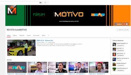 /RevistaAutoMOTIVO Mais de 3.000 visualizações mensais em nosso canal.