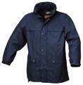 7979 casaco em PVC Tricot, impermeabilizado, azul 7992N camisola interior técnica, manga comprida 100% polyester, 130