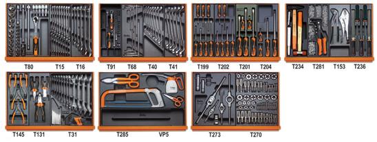 5908VI/2T jogo de 232 ferramentas Manutenção industrial 24,5 kg Nr.