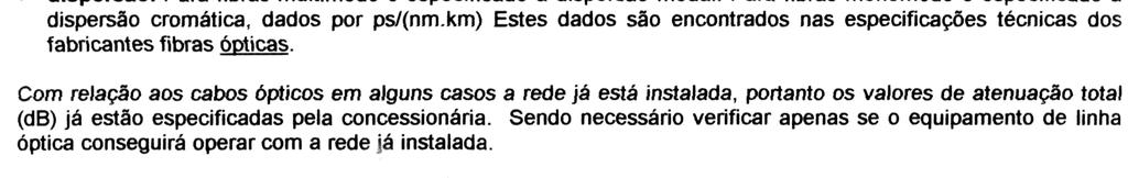 Planejamento de Sistemas de Transmissão por Fibras