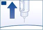 Tome cuidado para não apertar o botão de aplicação ao girar o seletor de dose para trás, pois a liraglutida pode sair do sistema de aplicação.