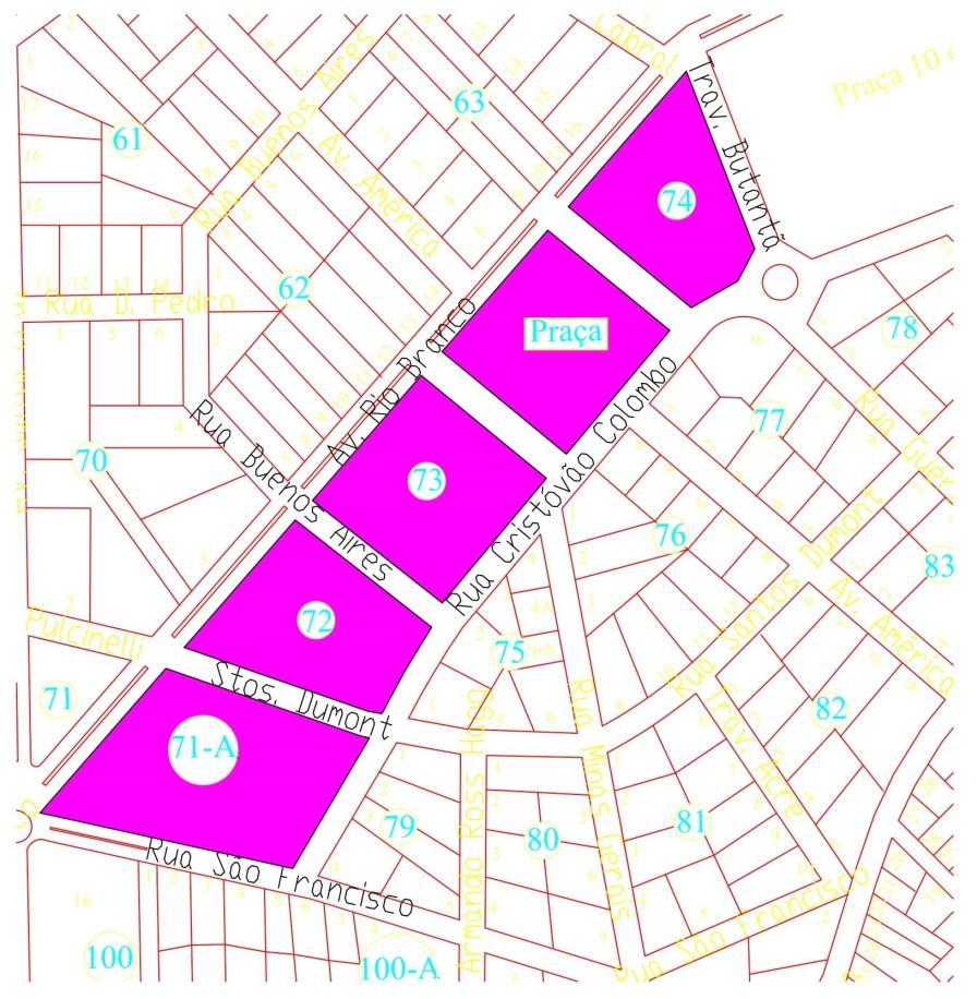 25 Figura 5: Área Mapeada LEGENDA: Área Mapeada Fonte: Mapa Adaptado da Prefeitura Municipal de Santa Rosa Mapa da Cidade Foram feitos levantamentos na área de pesquisa quanto a irregularidades dos