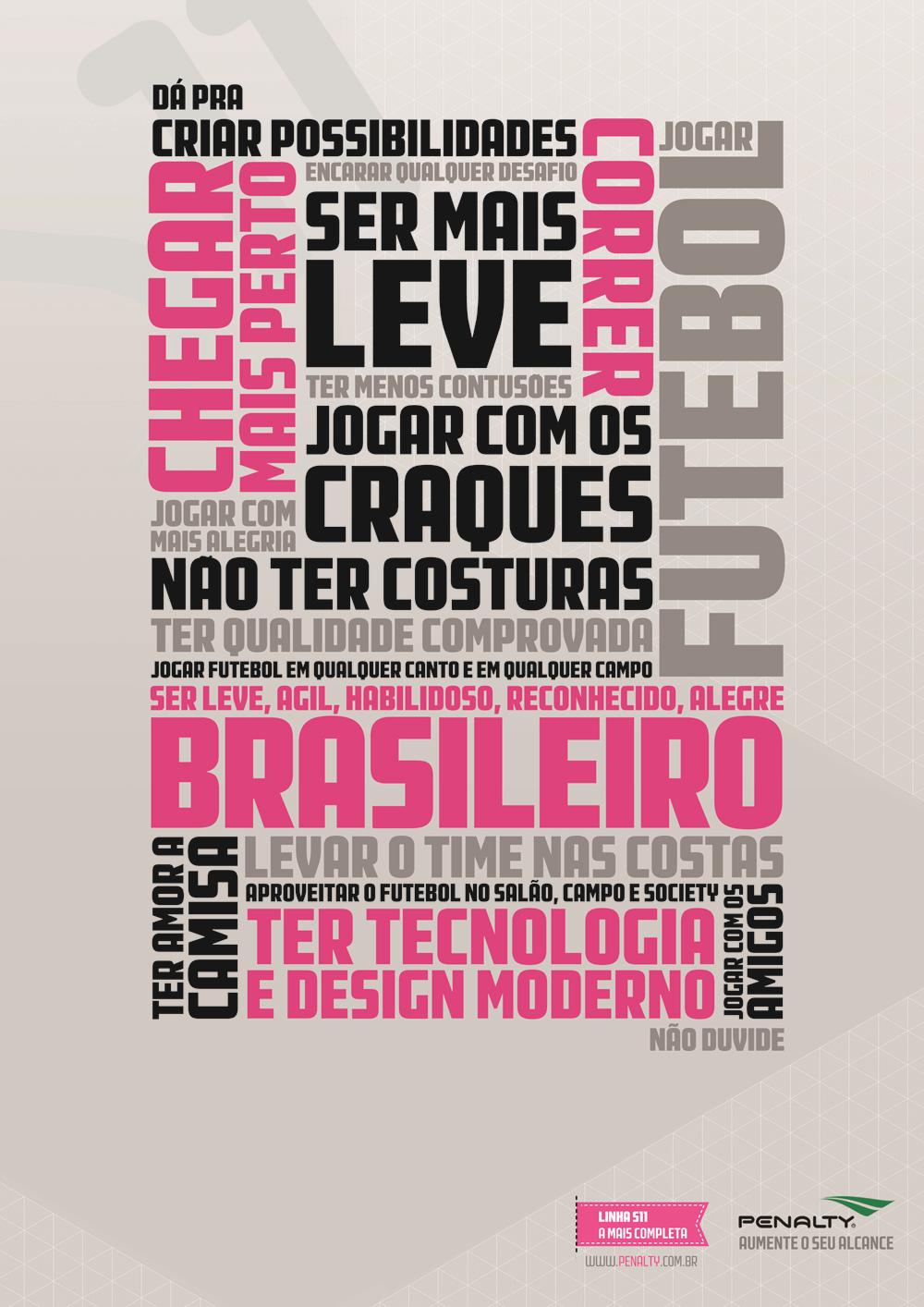 Este cartaz all type foi uma das peças de maior destaque no projeto. É um anúncio conceitual, adaptável a diferentes formatos e descreve todos os benefícios e atributos do produto.