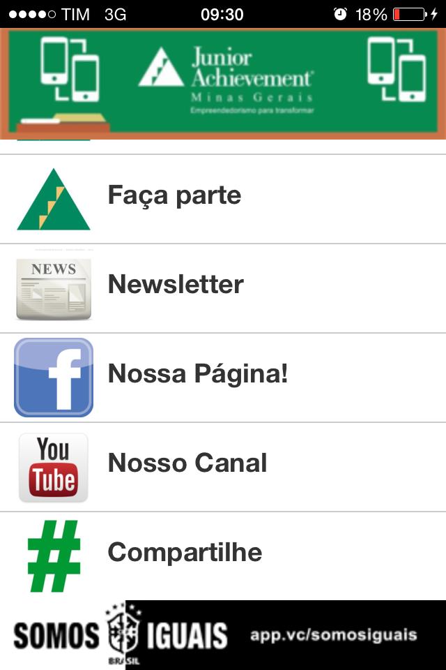 MANTENEDORES OURO FAÇA PARTE NEWSLETTER NOSSA PÁGINA NOSSO CANAL COMPARTILHE Dentro de cada seção os