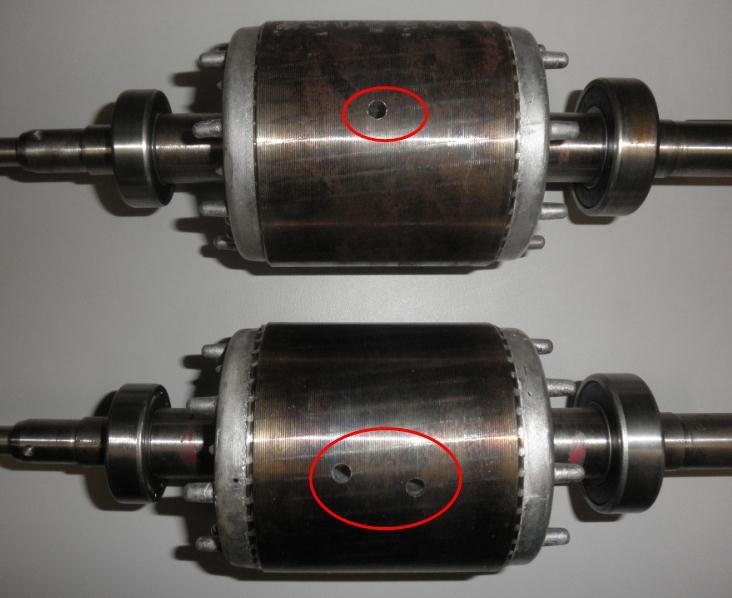 37 3.2.2 Inserção de falhas no rotor O procedimento para inserção de falhas no rotor gaiola de esquilo do motor de indução, a metodologia e as ferramentas utilizadas são descritos em Suetake (2012).