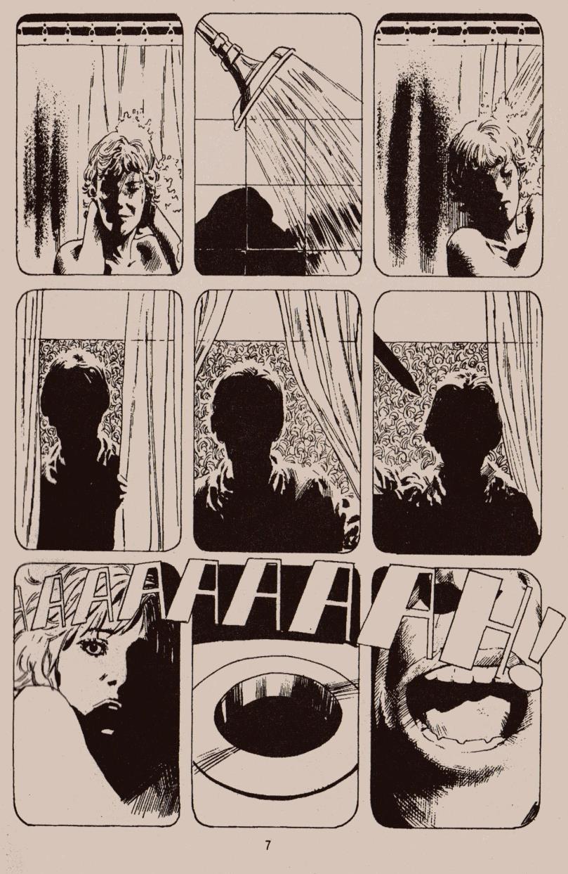 Figura 5: Sequência da cena do chuveiro no fumetti 1778 Revista Philologus,