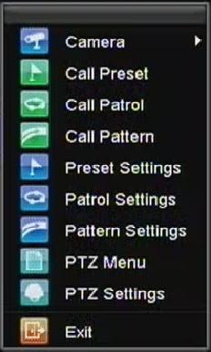 Navegação dos Menus do PTZ Os menus do PTZ podem ser navegados com o uso do mouse ou no painel frontal/remoto.