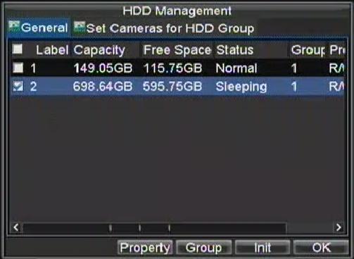 Controle dos HDDs Inicialização dos HDDs Um HDD recentemente instalado tem de ser primeiramente inicializado, antes de poder ser usado com o seu DVR.