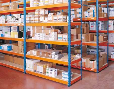 Características das estantes Metal Point Sistema de armazenagem sem parafusos que se adapta facilmente a qualquer tipo de ambiente, desde um armazém até pequenas áreas de seu lar.