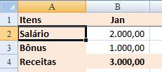 Ferramentas úteis Congelamento de linhas/colunas Quando você tem uma planilha muito grande, pode ser conveniente deixar as primeiras linhas ou colunas da esquerda sempre aparecendo tal como você fez