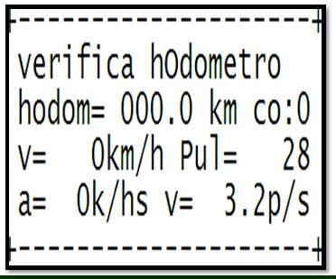 APERTAR A LETRA G: VERIFICA GPS NESTA TELA VERIFICAR SE APARECE A MENSAGEM