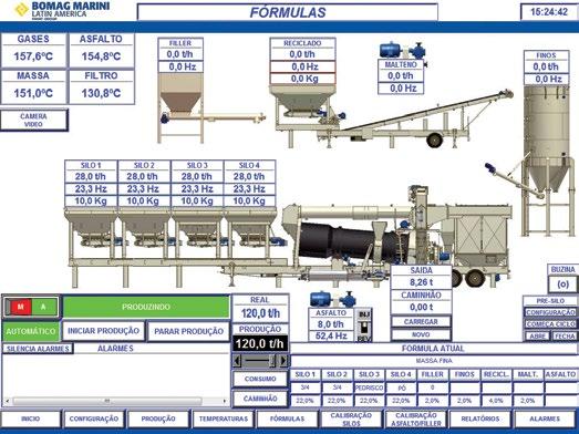 Cabine de comando climatizada; Amplo espaço para técnico/operador; Ambiente e posição de trabalho confortáveis; Excelente sistema de vedação; Monitor LCD; Computador DELL; Ampla visualização de todo