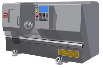 Torno CNC sobre Linha Tradicional Vantagens dos Amortecedores VIBRA-STOP Em todos os processos, dos mais variados ramos da indústria, existem vibrações mecânicas oriundas de máquinas e equipamentos