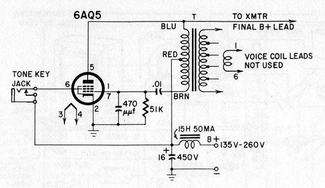 NEWTON C. BRAGA 96 - Gerador de Tom Este circuito pode ser usado em transmissor modulados em tom, quer seja para telegrafia como para controle remoto.