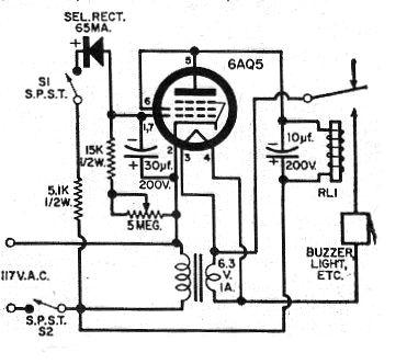 Newton C. Braga 1- Timer de 5 Minutos Este circuito foi encontrado num artigo da revista Electronics World de janeiro de 1961.