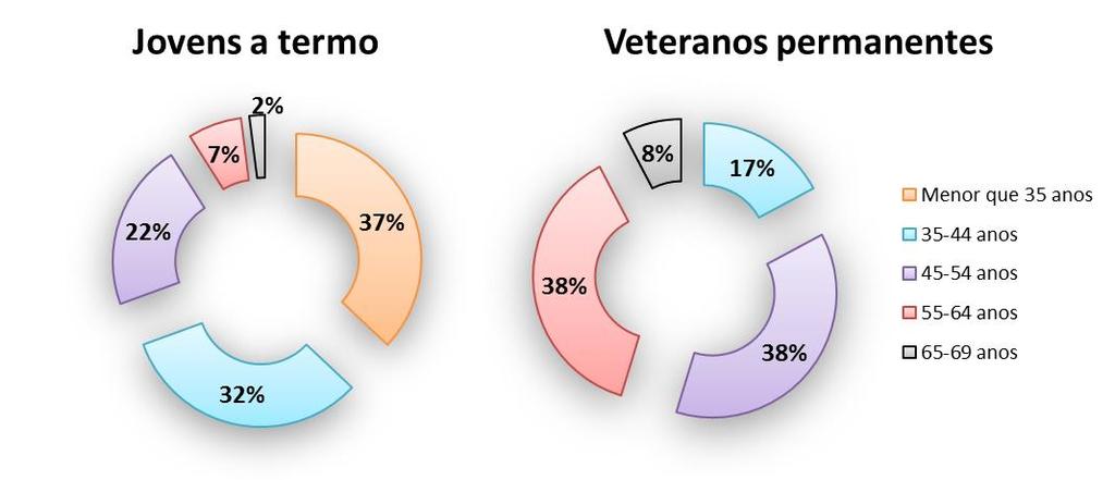 Agrupamentos principal grupo etário Fonte: DGEEC/MEC, Inquérito aos Doutorados 2009 (CDH09).