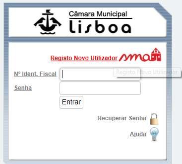 1º Passo Antes de proceder ao preenchimento da candidatura ao SMA é necessário que o candidato proceda ao registo de utilizador.