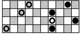 Jogada II - Avançar sua ficha 3 casas na linha 2. Jogada III - avançar sua ficha 1 casas na linha 3. Suponha que ele faça a jogada 1, deixando o jogo com a seguinte disposição: Figura 2.