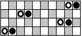14: Northcott para a posição (0,0,0,0) Note que os únicos movimentos permitidos para o jogador 2 é recuar as fichas nas linhas 2,3 ou