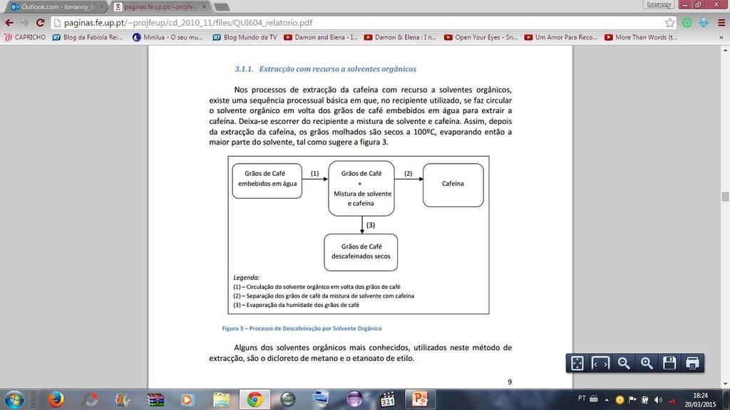 Alguns dos solventes orgânicos mais conhecidos, utilizados neste