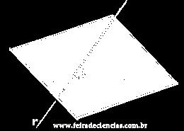 Com o plano horizontal a diagonal r = AC' forma o ângulo B'AC' = (em perspectiva alterado) Para obter-se em verdadeira grandeza, o AB'C' é rebatido em torno do eixo AN, sobre o plano ABC.