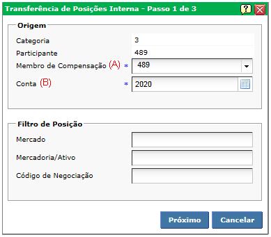 Solicitação de Transferência de Posição Interna Processo de transferência de posição dentro do