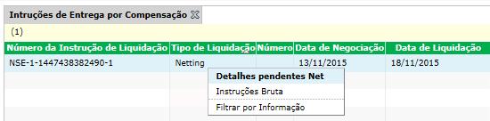 Código ISIN Código de Distribuição Crédito/Débito Quantidade Líquida Preço Médio Valor líquido Quantidade liquidada Quantidade não liquidada Quantidade a liquidar Quantidade aceita pelo Custodiante