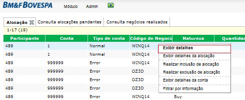 Abrirá uma tela de Detalhes com as informações relevantes do que se desejou procurar: 5.7.