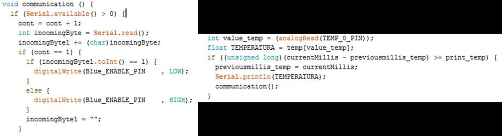 Em boas práticas devem-se definir as variáveis antes de executar o setup, e como tal, antes do setup definiram-se todas as variáveis inerentes à restante programação.