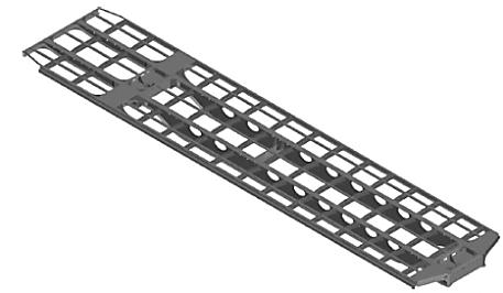 Fornecimento Randon ü Fornecimento de 12 chassis e 18 truques que irão estruturar o produto. ü Processo de corte térmico (laser e plasma) para vigas e peças do produto.