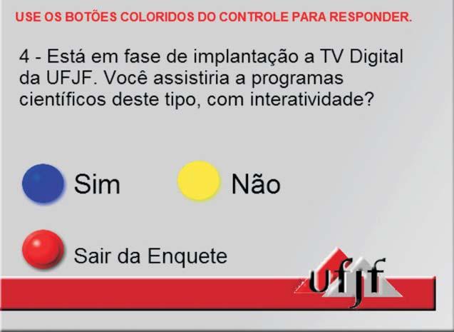 Mão na Massa Figura 9 Enquete aplicada durante o programa-piloto.