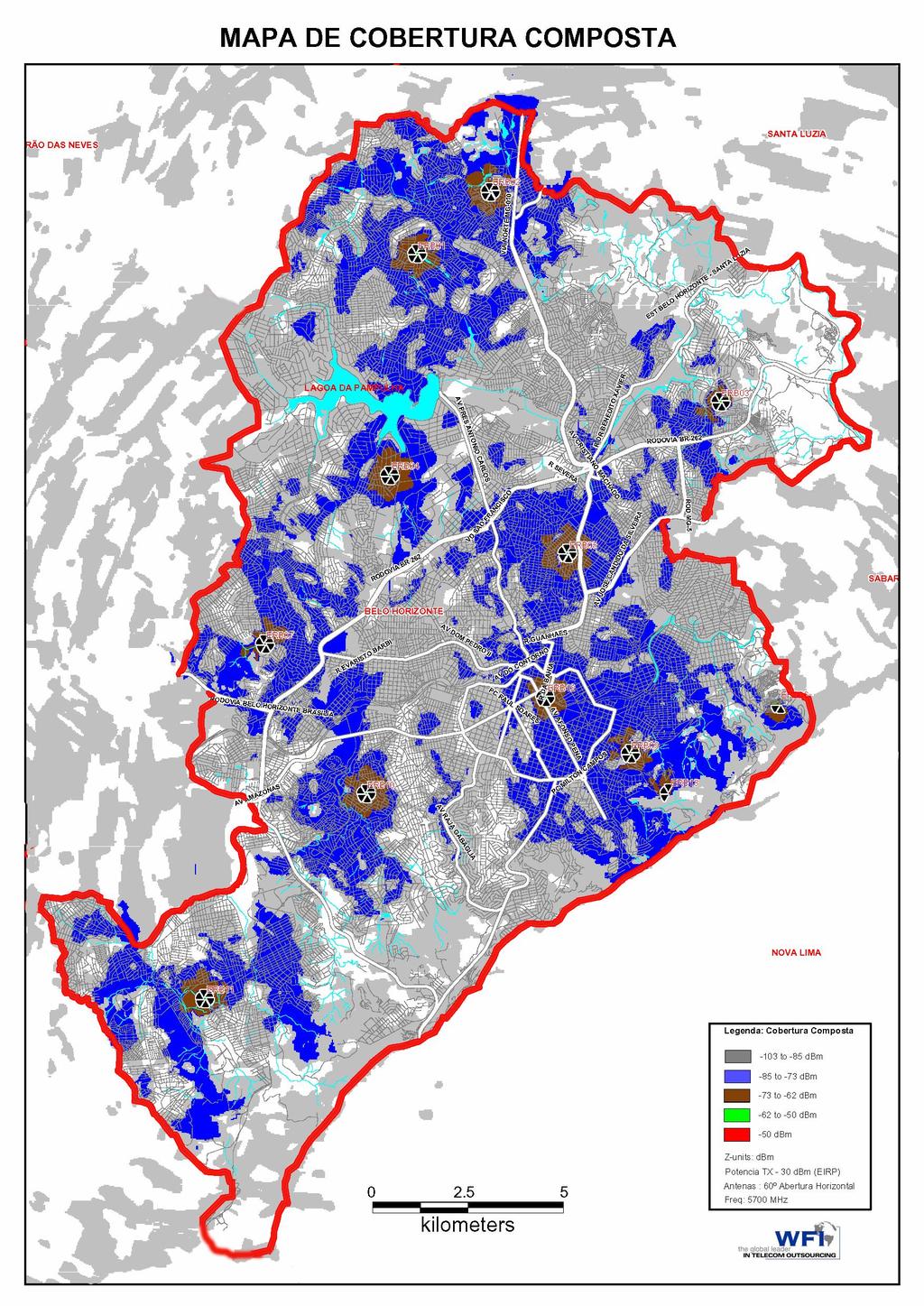 Mapa de irradiação