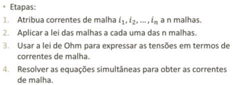 CIRCUITOS COM PRESENÇA DE FONTE DE TENSÃO Exemplo: Determine as tensões nodais para o circuito abaixo.