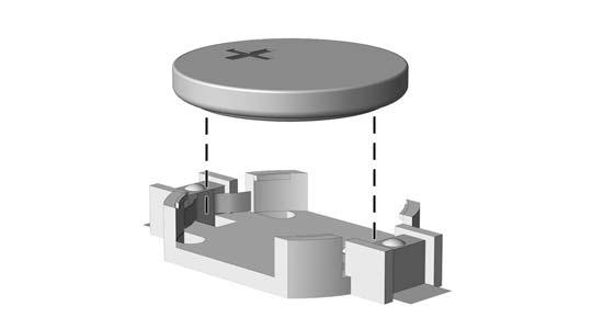 NOTA: Em determinados modelos de computador, talvez seja preciso remover um componente interno para acessar a bateria. 7.