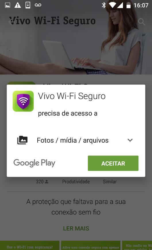 Manual do Usuário Vivo Wi-Fi Seguro 3 Instalar o Vivo Wi-Fi Seguro Na Loja