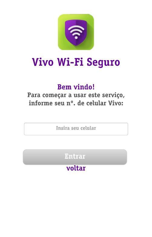 Fixo/TV: Se você é um cliente Vivo Móvel, insira o seu número Vivo Móvel e toque no