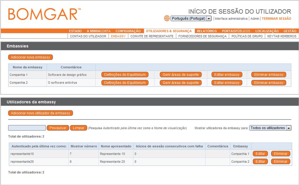 Embassy Use a Bomgar não apenas para fornecer suporte, mas também para receber suporte ou alargar o seu suporte.