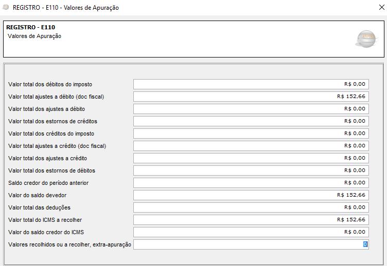 ICMS referentes às operações próprias.