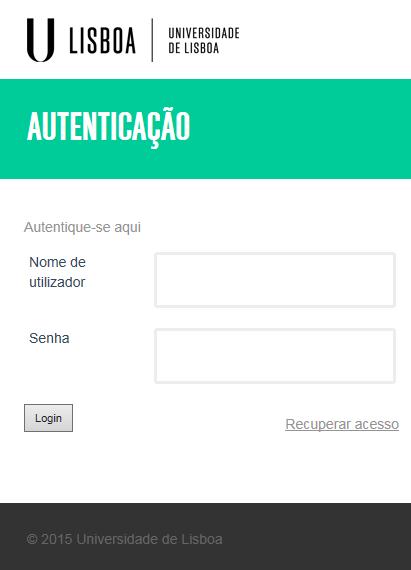 Passo 2: Ao clicar na imagem do cadeado, é apresentado o menu abaixo para realizar a autenticação com os dados que lhe foram enviados para o seu email.