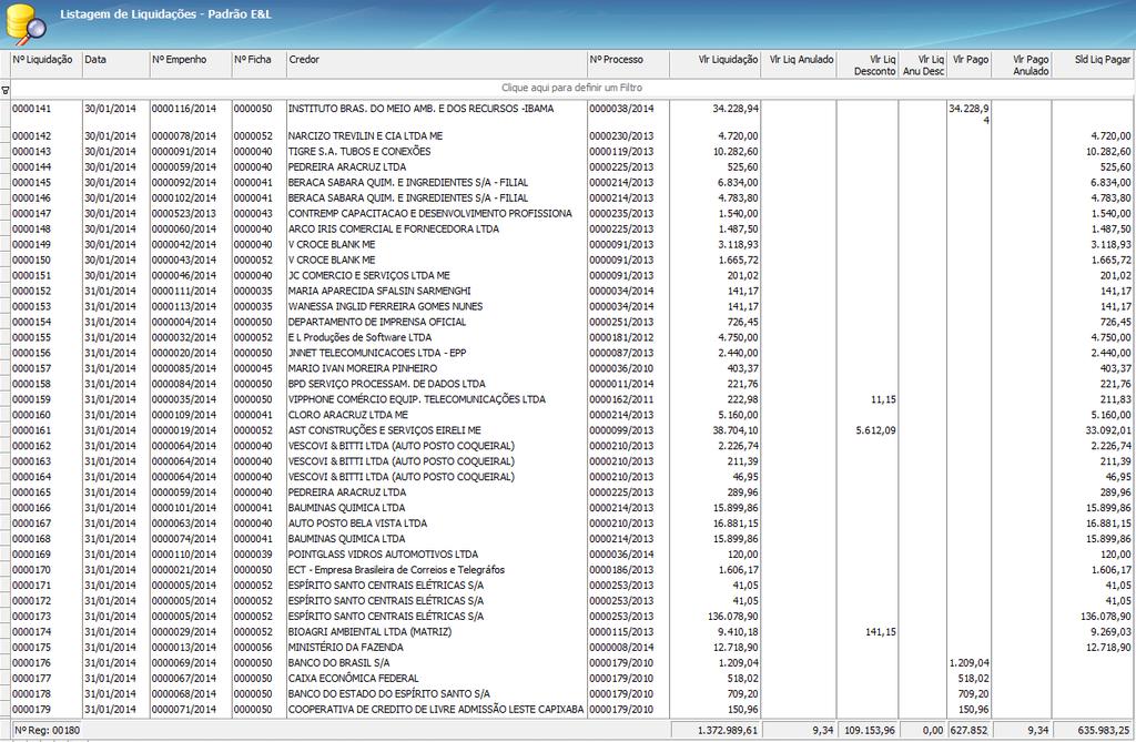 Divergência de valores Em caso de valores divergentes nas entradas, deve-se fazer a conferência de nota por nota para verificar se os valores lançados estão de acordo com o relatório de liquidação,